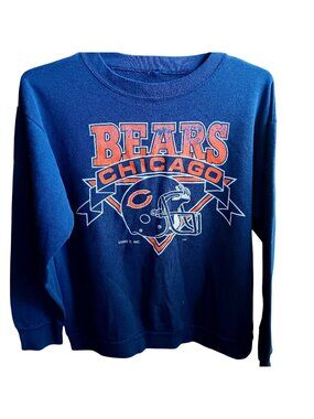 Vintage Chicago Bears Logo 7 Sweatshirt 1990's Crewneck NFL Graphic Pullover